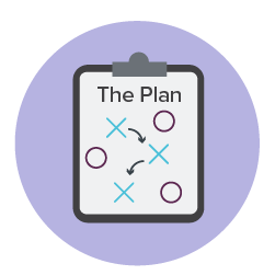 Person creating a plan of action to help people live life they want