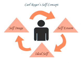 Graphic representing the different componets of the self-concept