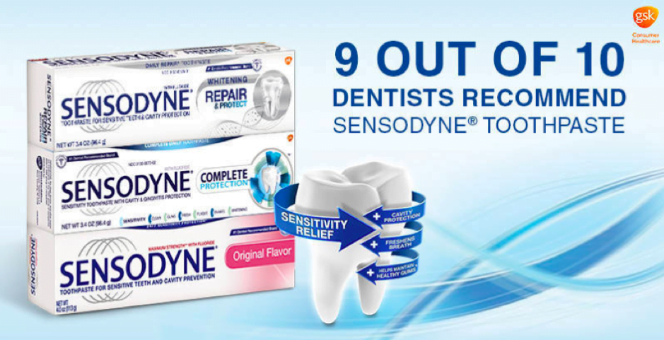 Sensodyne ad showcasing example of conversational hypnosis