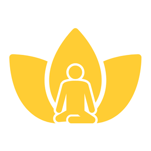 Graphic depicting a person practicing meditation for self-growth