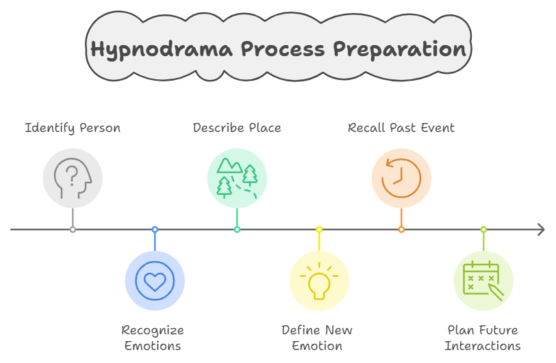 infographic about information required from clients for hypnodrama