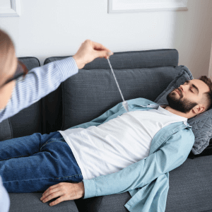 Client undergoing Medical hypnosis