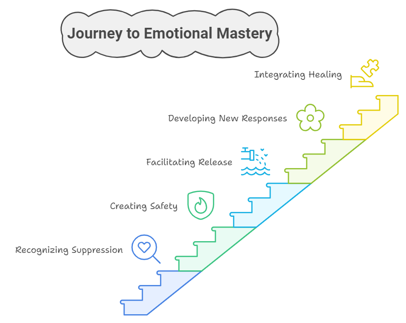 Journey of emotional mastery infographic