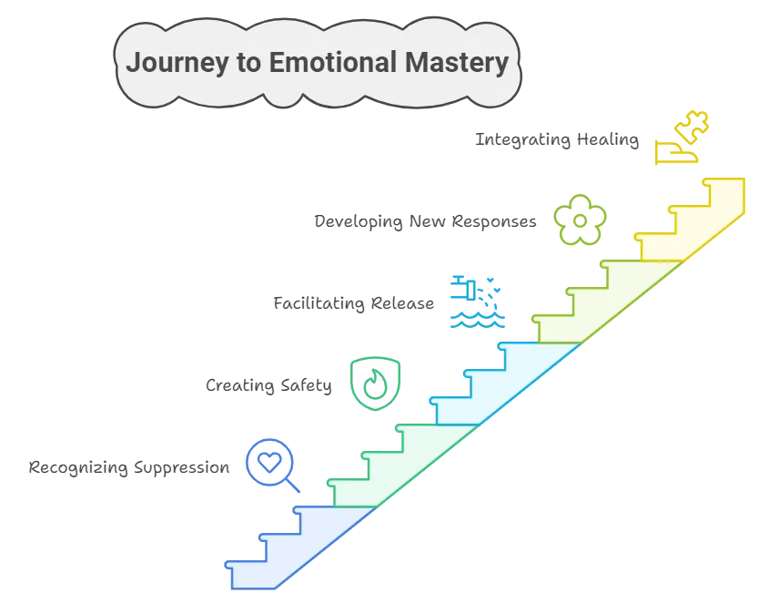 Journey of emotional mastery infographic